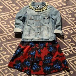 J.Crew Red Floral Mini